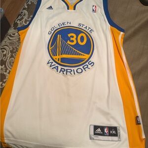 Adidas Golden State Warriors Jersey - White, Blue, Yellow